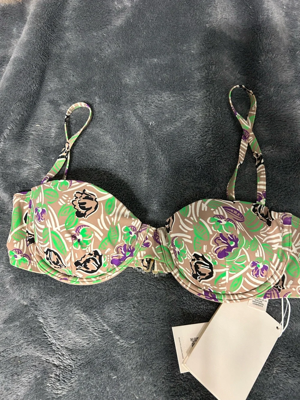 Tory Burch  Floral Bikini Top and Bottom with Tags